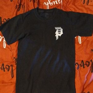 Black Kids T-Shirt with Silver Logo